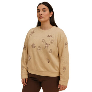 Ottod’Ame Women Quilted Sweater 8 Made In Italy Quiet Luxury Whimsical Celestial